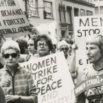Women participate in the "March for Equality" in the 1970s.
